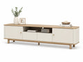 Mueble de TV madera MDF y roble 180x40x50cm